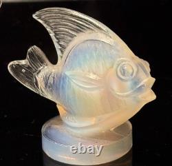 Paire de poissons en verre opalescent Sabino, Queue de Voile, Poisson Mouleck