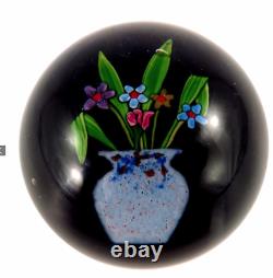 Paul Ysart Très Rare Vase Verre Art Paperweight