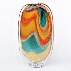 Peter Layton Étourdissement Art Série Vase En Verre Vert Paradiso 40 CM / 16 Pouces