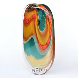 Peter Layton Étourdissement Art Série Vase En Verre Vert Paradiso 40 CM / 16 Pouces