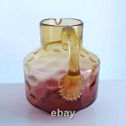 Pichet de verre d'art Amberina C1890 de taille réduite