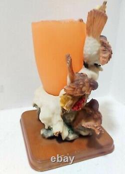Prismarte Collection Italie Conception Oiseaux Sur L'arbre Résine Figurines Solides Vase Mignon