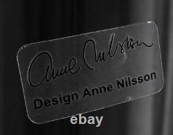 RARE GRAND VASE EN VERRE DE DESIGN Anne Nilsson 65 cm Vase de sol imposant