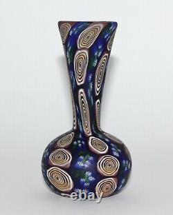 Rare Art Nouveau Fratelli Toso Millefiori Murano Vase Murrine Fleur De Verre 5,9
