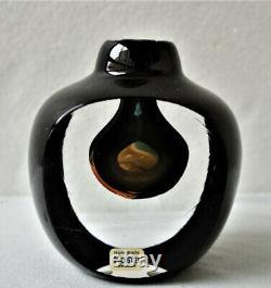 Rare Small Room Jewelry Par Goran Warff Kosta Boda Sweden Art Glass Vase, H 3 1/2