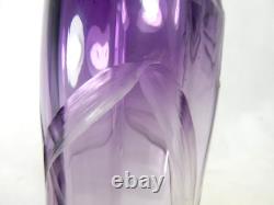 Rare vase en verre taillé Art Nouveau de Ludwig Moser 30