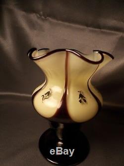 Rarissime Hans Bolek Loetz Cameo Art Déco Nouveau Tango Vase Pedestal