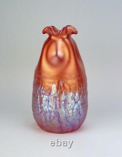 Reduite Loetz Phänomen Genre 377 Vase En Verre D'art Irisé