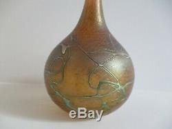 Robert Held Signée Sculpture Vintage Verre Résumé Vase Moderniste Pot Tourbillon