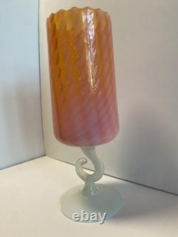 STELVIA Empoli Verre Orange Opalescent des Années 1960