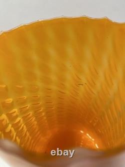 STELVIA Empoli Verre Orange Opalescent des Années 1960