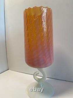 STELVIA Empoli Verre Orange Opalescent des Années 1960