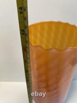 STELVIA Empoli Verre Orange Opalescent des Années 1960