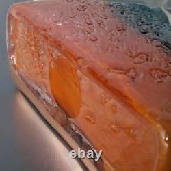 Sac à main vase en verre artistique de style Murano, couleurs éblouissantes en excellent état