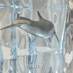 Sculpture en acrylique Lucite Wyland Happy Dolphin édition limitée 490/1500 signée 8
