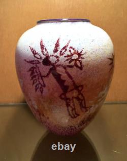 Signé 1993 Satava Petroglyph Vase 7 Chef Kokopelli Spear Pêcheur Chasseur