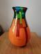 Sign&eacute;. X Rare Vase-bouteille En Verre D&rsquo;art Pezzato Murano De Classe Mondiale Par Ballarin. Vgc