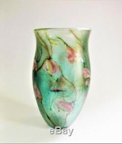 Signée À 1983 Siddy Langley Verre D'art Vase