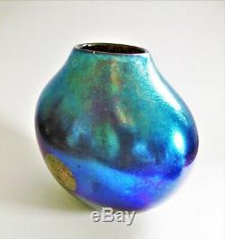Signée À Siddy Langley Art Verre Vase