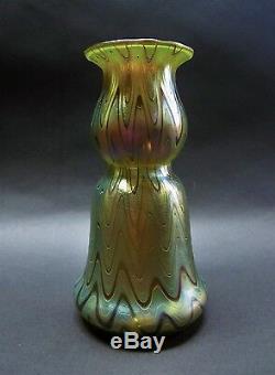 Superbe 6 Loetz (autriche) Verre Phanomen Art Nouveau Vase C. 1900