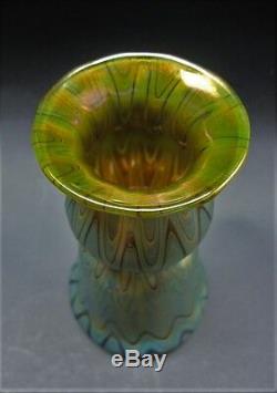 Superbe 6 Loetz (autriche) Verre Phanomen Art Nouveau Vase C. 1900