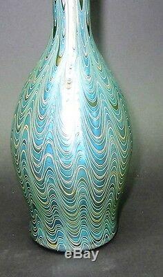Superbe Et Rare 9,75 Loetz Phänomen Bohème Art Glass Vase C. 1902 Antique