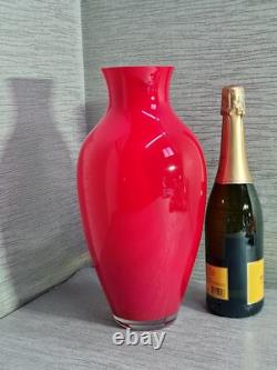 Superbe grand vase en verre d'art moderne contemporain Carlo Nason Murano PRÉ 2004