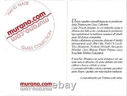 Superbe grand vase en verre d'art moderne contemporain Carlo Nason Murano PRÉ 2004