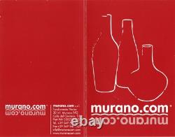 Superbe grand vase en verre d'art moderne contemporain Carlo Nason Murano PRÉ 2004