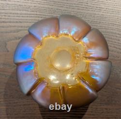 Superbe vase en verre d'art irisé WMF Myra vers 1920/30 par KARL WIEDMANN