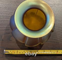 Superbe vase en verre d'art irisé WMF Myra vers 1920/30 par KARL WIEDMANN