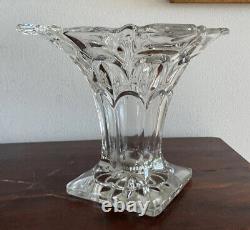 Superbe vase en verre transparent Art Déco