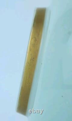 Thomas Webb, vase en verre artistique décoré de dorure. Possiblement Jules Barbie