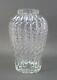 Tiffany & Co. Signé Vase En Verre D'art En Cristal Brillant Oriental Lourd 13 1/4