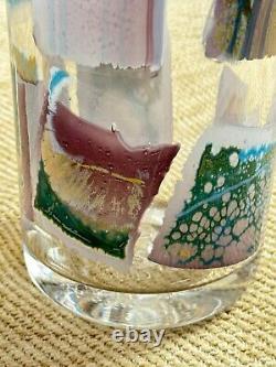Trial Par Paul Barcroft Denby The Glass Studio Bue Art Vase En Verre Grand 9