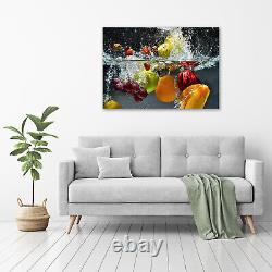Tulup Impression sur verre Art mural Image Image 100x70cm Fruits et légumes