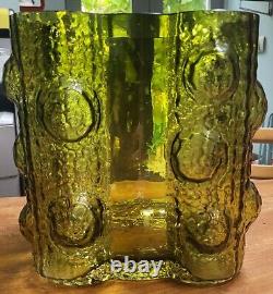 V Rare grand vase en verre artistique Nanny Still 1967 'Quadrifoglia' (gamme Fantasma) Finlande