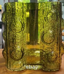 V Rare grand vase en verre artistique Nanny Still 1967 'Quadrifoglia' (gamme Fantasma) Finlande