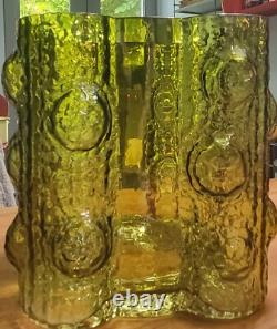 V Rare grand vase en verre artistique Nanny Still 1967 'Quadrifoglia' (gamme Fantasma) Finlande