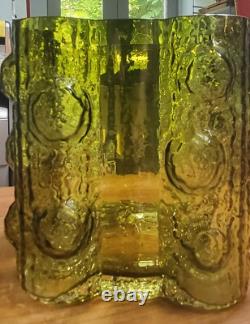 V Rare grand vase en verre artistique Nanny Still 1967 'Quadrifoglia' (gamme Fantasma) Finlande