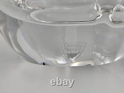 VASE EN VERRE CRISTAL TRANSPARENT 'RAMSES' MARTTI RYTKÖNEN ORREFORS RARE VINTAGE