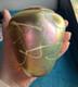 Vase En Verre D'art Aurene Or Iridescent 4.5 De L'artiste Robert Held