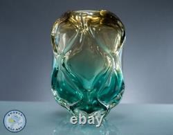 VASE EN VERRE D'ART JAPONAIS ENVIRON 1960, MI-XXE SIÈCLE, 20 CM DE HAUT