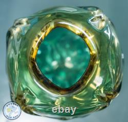 VASE EN VERRE D'ART JAPONAIS ENVIRON 1960, MI-XXE SIÈCLE, 20 CM DE HAUT