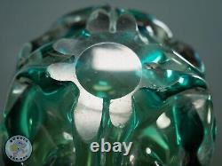 VASE EN VERRE D'ART JAPONAIS ENVIRON 1960, MI-XXE SIÈCLE, 20 CM DE HAUT