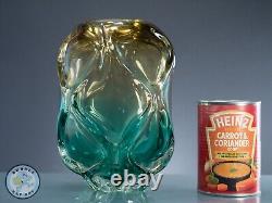 VASE EN VERRE D'ART JAPONAIS ENVIRON 1960, MI-XXE SIÈCLE, 20 CM DE HAUT