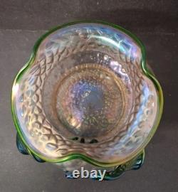 VASE EN VERRE D'ART NOUVEAU BOHÉMIEN ANTIQUE Kralik, vers 1900