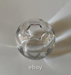 VASE EN VERRE TRANSPARENT GRAVE ORREFORS EDWARD HALD Signé H2352