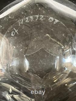 VASE EN VERRE TRANSPARENT GRAVE ORREFORS EDWARD HALD Signé H2352