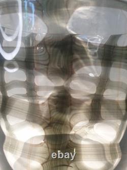 VENTE RAPIDE ! Superbe et inhabituel grand vase en verre attribué à Barovier & Toso Co